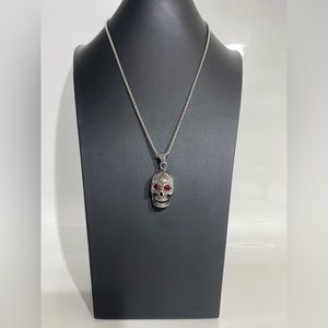 Crystal & Skull pendant